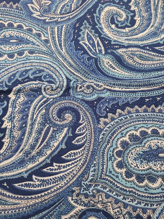 Other - Paisley Blue Print Fabric
